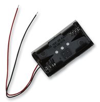 BUD INDUSTRIES HH-3632 Battery Holder, AA, 2 x Through Hole, Wire Leads