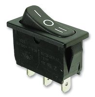 MARQUARDT 1838.1509-01 Rocker Switch, On-Off-On, SPDT, Non Illuminated, Panel Mount, Black, 1830 Series