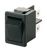 MARQUARDT 1858.1102-01 Rocker Switch, Off-On, DPST, Non Illuminated, Panel Mount, Black, 1858 Series