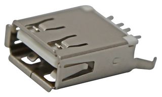 WURTH ELEKTRONIK 614004135023 连接器, USB, USB A, USB 2.0, 插座, 4 路, 通孔安装, 垂直