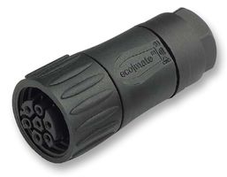 AMPHENOL SINE/TUCHEL C016 10D006 806 12 Circular Connector, Standard Circular Connector, ecomate M Series, Cable Mount Receptacle