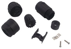 AMPHENOL SINE/TUCHEL C016 20H003 110 12 圆形连接器, 标准圆形连接器, Ecomate C016系列, 电缆安装插头, 4 触点, 螺丝销