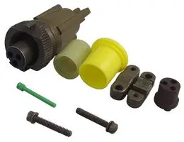 AMPHENOL SINE/TUCHEL MS3106E10SL-3S 圆形连接器, MIL-DTL-5015 系列, MS3106 Series, 直型插头, 3 触点, 焊接插座, 螺纹