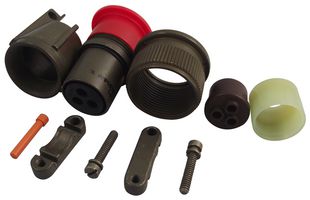 AMPHENOL SINE/TUCHEL MS3106F16-10S 圆形连接器, MIL-DTL-5015 系列, MS3106 Series, 直型插头, 3 触点, 焊接插座, 螺纹