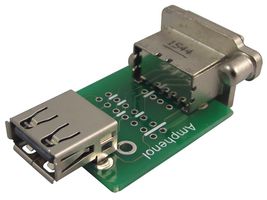 AMPHENOL COMMUNICATIONS SOLUTIONS MUSBA31130 连接器, USB, USB A, USB 2.0, 插座, 4 路, 通孔安装, 直角型