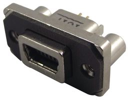 AMPHENOL COMMUNICATIONS SOLUTIONS MUSBB55104 密封连接器, USB, 小型USB B, USB 2.0, 插座, 5路, 通孔安装, IP67