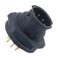 MULTICOMP PRO 2CT3002-W03400 圆形连接器, 密封圆形连接器, 面板安装插头, 3 触点, 焊接引脚