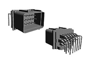 AMP - TE CONNECTIVITY 344103-1 引脚针座, 直角, 线至板, 5 mm, 3 排, 18 触点, 通孔安装, Econoseal III 70