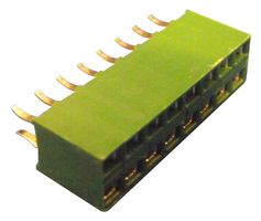 AMP - TE CONNECTIVITY 215308-8 PCB插座, 板至板, 2.54 mm, 2 排, 8 触点, 通孔安装, AMPMODU HV-100