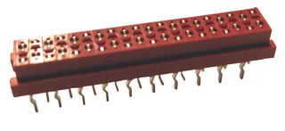 AMPHENOL COMMUNICATIONS SOLUTIONS TMM-4-L-20-1 PCB Receptacle, Wire-to-Board, 1.27 mm, 2 Rows, 20 Contacts, Through Hole Mount, TMM