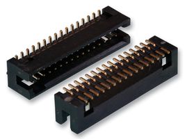 AMPHENOL ANYTEK 20021221-00010C4LF 引脚针座, 板至板, 1.27 mm, 2 排, 10 触点, 表面安装直型, FCI Minitek127 20021221