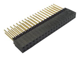 SAMTEC ESQ-120-14-G-D 堆叠板连接器, 高架, ESQ, 40 触点, 插座, 2.54 mm, 通孔安装, 2 排