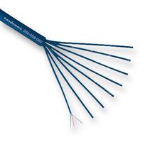VAN DAMME 268216 Multipair Cable, Blue Series Audio, Per M, Screened, 16 Pair, 24 AWG, 0.22 mm²