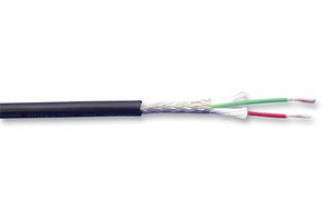 VAN DAMME 268006C Multicore Cable, Balanced Patch, Per M, Screened, 2 Core, 24 AWG, 0.22 mm²