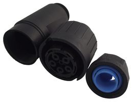 AMPHENOL SINE/TUCHEL C016 20E004 80 12 圆形连接器, 标准圆形连接器, C16-L系列, 电缆安装插座, 5 触点, 螺丝口, 卡口