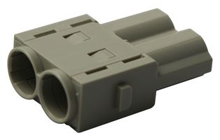 HARTING 09 14 002 3041 Heavy Duty Connector, 70A, Han-Modular, Module, 2 Contacts, Plug, Crimp Pin - Contacts Not Supplied