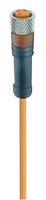 LUMBERG AUTOMATION RKMV 4-07/2 M 传感器电缆, PVC, M8 插座, 自由线端, 4路, 2 m, 6.6 ft, RKMV Series