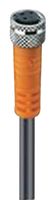 LUMBERG AUTOMATION RKMV 4-225/2 M 传感器电缆, PUR, M8 插座, 自由线端, 4路, 2 m, 6.6 ft, RKMV Series