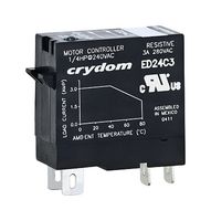 SENSATA/CRYDOM ED24D3 固态继电器, 3 A, 280 VAC, DIN轨安装, 快接式, 零交叉