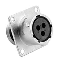 AMPHENOL SINE/TUCHEL RT0012-3SNH 圆形连接器, 标准圆形连接器, RT360, RT系列, 面板安装插座, 3 触点
