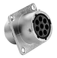 AMPHENOL SINE/TUCHEL RT0012-8SNH.. Circular Connector, Standard Circular Connector, ecomate RM Series, Panel Mount Receptacle