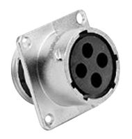 AMPHENOL SINE/TUCHEL RT0014-4SNH 圆形连接器, 标准圆形连接器, RT360, RT系列, 面板安装插座, 4 触点