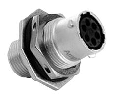AMPHENOL SINE/TUCHEL RT0W710-6SNH 圆形连接器, 标准圆形连接器, RT360, RTOW系列, 面板安装插座, 6 触点
