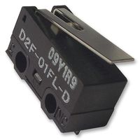 OMRON ELECTRONIC COMPONENTS D2F01FLD 微动开关, 小型, 杆, SPDT, 焊接, 100 mA, 30 VDC