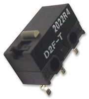 OMRON ELECTRONIC COMPONENTS D2FT 微动开关, 小型, 柱塞, SPDT, 焊接, 3 A, 30 VDC
