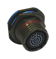 AMPHENOL AEROSPACE CTVS07RF-17-6PA-LC Circular Connector, CTV Series, MIL-DTL-38999 Series III, Jam Nut Receptacle, 6 Contacts
