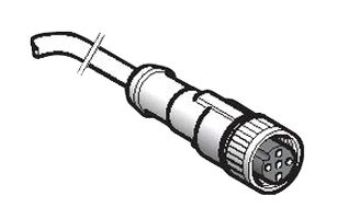 TELEMECANIQUE SENSORS XZCP0566L2 传感器电缆, 光幕, M8 插座, 自由线端, 3路, 2 m, 6.6 ft