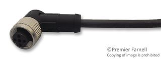 TELEMECANIQUE SENSORS XZCP1241L5 传感器电缆, 光幕, 90° M12插座, 自由线端, 4路, 5 m, 16.4 ft