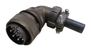 ITT CANNON CA3108A20-27P-RES 圆形连接器, CA Series, MIL-DTL-5015 系列, 直角插头, 14 触点, 焊接引脚, 螺纹