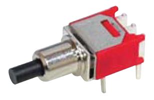 MULTICOMP PRO MC8MS9P1B06M6RES 按钮开关, SPST, 关-(开), 柱塞, 黑色