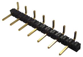 SAMTEC TSW-203-25-T-S-RA 引脚针座, 直角, 板至板, 5.08 mm, 1 排, 3 触点, 通孔直角, TSW