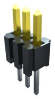 SAMTEC TMS-102-01-G-S 引脚针座, 微型, 板至板, 1.27 mm, 1 排, 2 触点, 通孔安装, TMS