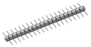 SAMTEC TS-108-T-AA 引脚针座, 板至板, 2.54 mm, 1 排, 8 触点, 通孔直型, TS