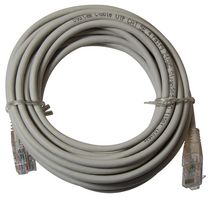 MULTICOMP PRO MP009279 Ethernet Cable, UTP, Patch Lead, Cat5e, RJ45 Plug to RJ45 Plug, Grey, 5 m