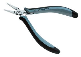 CK TOOLS T3770 1D120 Pliers, 120mm Length, Sensoplus ESD Flat Nose Serrated, Induction Hardened Blades