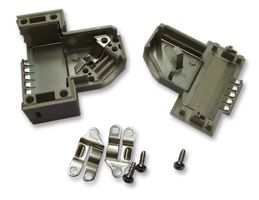 TE CONNECTIVITY 1393738-2. 连接器后壳, D Sub, 电缆夹, DA, 37.5°, 热塑性主体