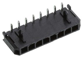 MOLEX 43650-0800 引脚针座, 线至板, 3 mm, 1 排, 8 触点, 通孔直角, Micro-Fit 3.0 43650 Series