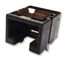MOLEX 85502-5009 模块连接器, 模制插座, 1 x 1 (端口), 4P4C, Cat3, 表面安装