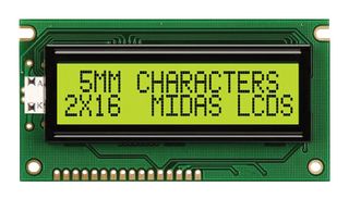 MIDAS DISPLAYS MC21605A6WD-SPTLY-V2
