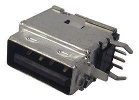 MOLEX 89485-8003 连接器, USB, USB A, USB 2.0, 插座, 4 路, 通孔安装, 直角型