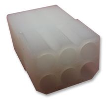 MOLEX 03-09-1064 Connector Housing, Dual Row, Ramps, Standard .093" 1261, Receptacle, 6 Ways, 5.03 mm
