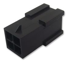 MOLEX 43020-0801 连接器外壳, 黑色, Micro-Fit 3.0 43020 Series, 插头, 8 路, 3 mm, Molex Micro-Fit 43031 系列公压接端子