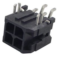 MOLEX 43045-0406 Pin Header, Wire-to-Board, 3 mm, 2 Rows, 4 Contacts, Surface Mount Right Angle