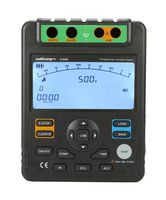 MULTICOMP PRO 72-9405 Insulation Tester, Digital Megohmmeter, 500V, 1kV, 1.5kV, 2.5kV, 5Gohm to 100Gohm