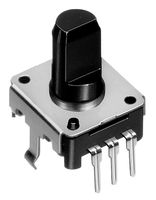 ALPS ALPINE EC12E24204A2 增量式旋转编码器, 绝缘轴, 12mm, 竖直, 24制动器, 24脉冲
