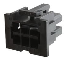 MOLEX 15-97-5061 连接器外壳, 黑色, Mini-Fit TPA 30067 Series, 插座, 6 路, 4.2 mm
